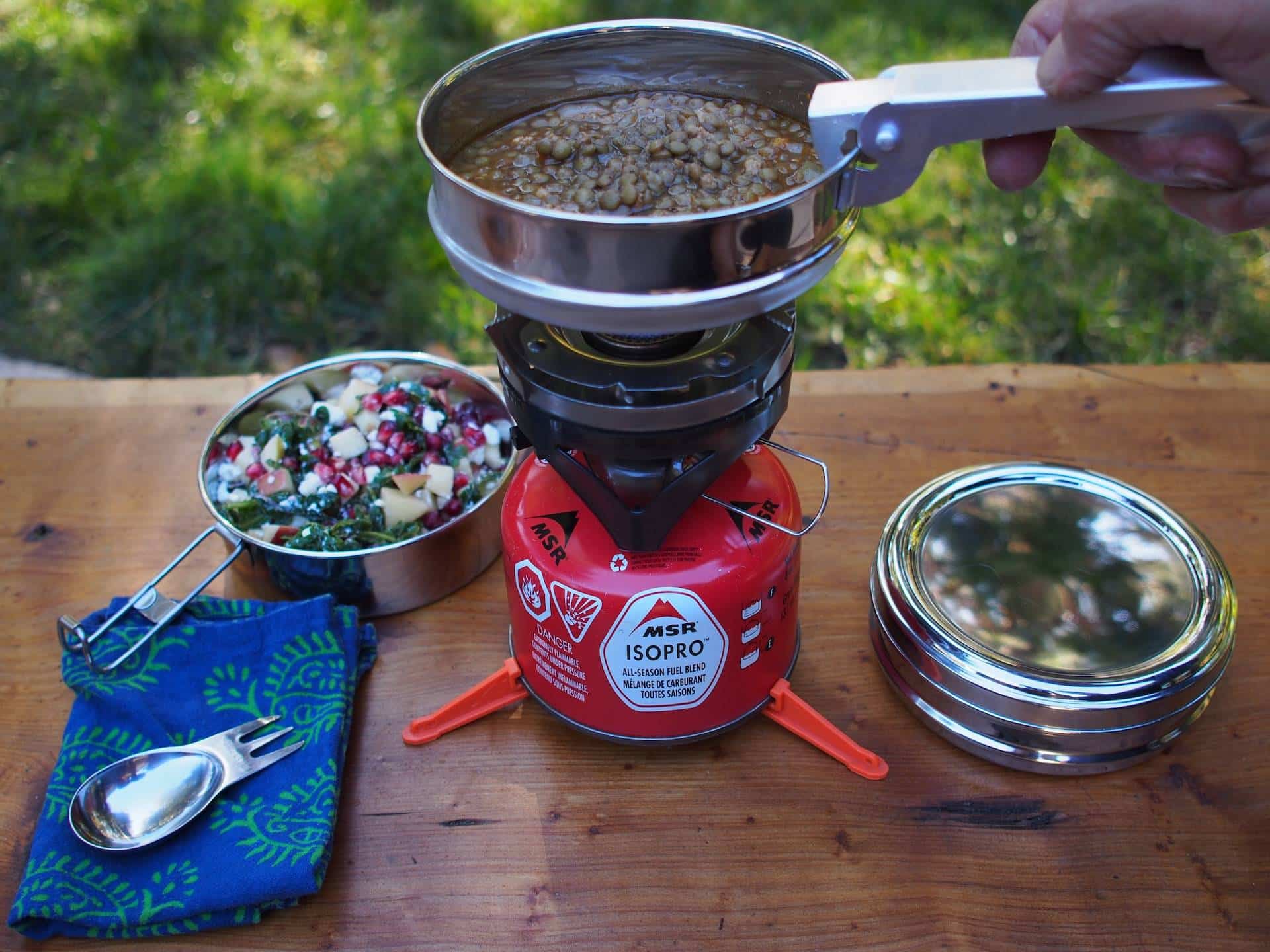 repas et nourriture de bivouac