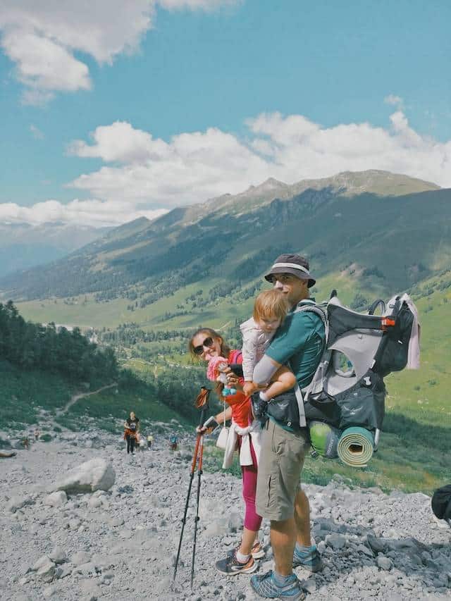 bivouac et randonnée en famille